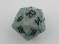 35mm Giant Green Jade d20