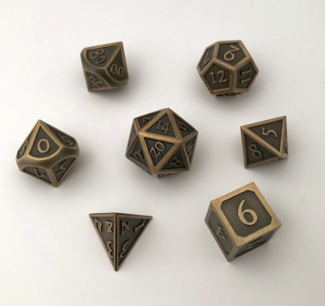 Recessed Antique Gold 16mm 7pc Dwarven Metal®