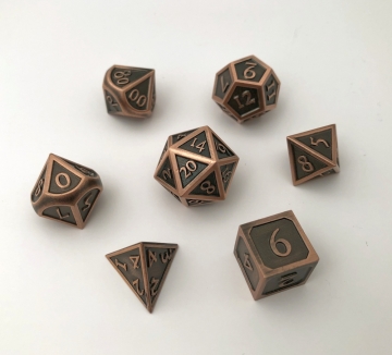 Recessed Antique Copper 16mm 7pc Dwarven Metal®