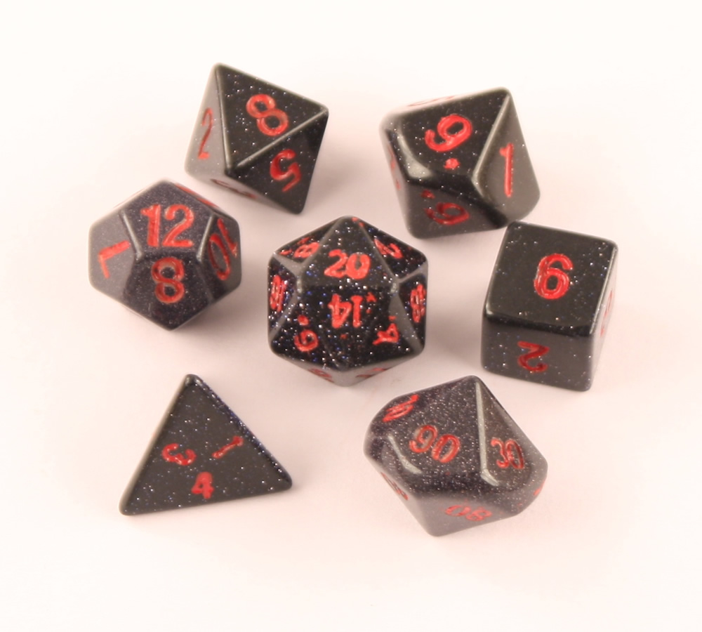 Blue 2025 goldstone dice