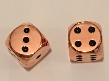 12mm Copper hue Dwarven Metal® single pipped die