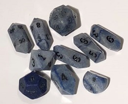 16mm 10 Piece Hybrid Blue Jasper set