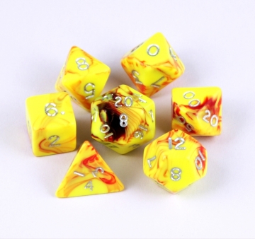 7 pc Fantasy Toxic-Red/Yellow