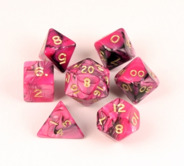 7 pc Fantasy Toxic-Black/Pink