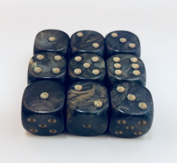 9 piece blue 16mm Ancient