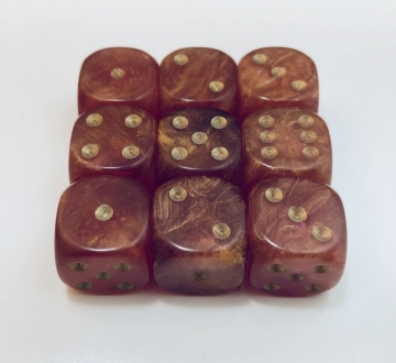 9 piece purple 16mm Ancient