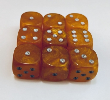 9 piece orange 16mm Ancient