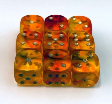 9 piece red 16mm Firefly