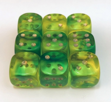 9 piece green 16mm Firefly