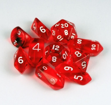 10 Piece Hybrid Translucent - Red