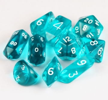 10 piece Hybrid Translucent - Aqua