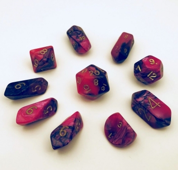 10 piece Hybrid Toxic - black/pink