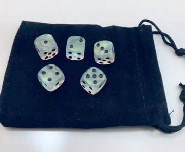 5 piece green 12mm Moonstone