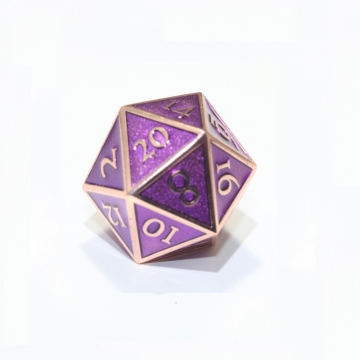 12mm Copper w/Purple enamel Dwarven Metal® 7 pc set