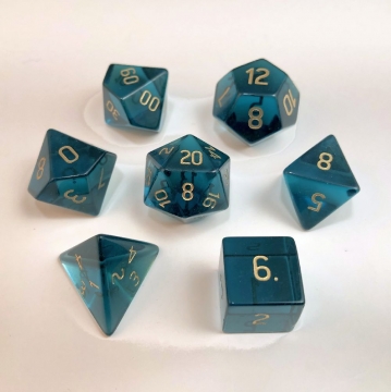 Sapphire Cubic Zirconia (CZ) Dwarven Stones 16mm