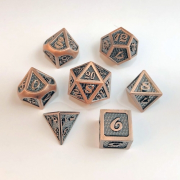 Dragon Scales 7 piece 16mm set in Antique Copper