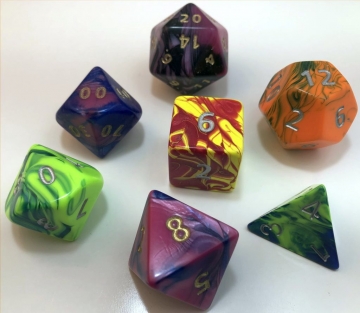 Giant 7 piece set of multi colored 35mm Toxic!